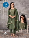 Manya By Kaya Vichitra Foil Printed Online Kurti With Bottom Dupatta Wholesale